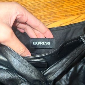 Express pleather shorts high waist